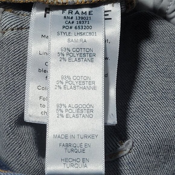 Frame High Skinny Crop Jeans Womens Size 25 Medium Wash Denim Pants - Picture 6 of 6